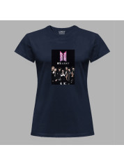 Футболка женская с музыкальным принтом "BTS A.R.M.Y" (0446)