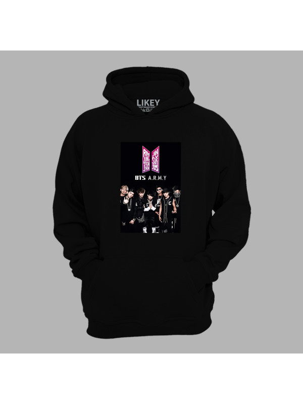 Худі з музичним принтом "BTS A.R.M.Y" (0446)