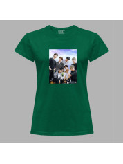 Футболка жіноча з музичним принтом "Класні BTS» (0449)