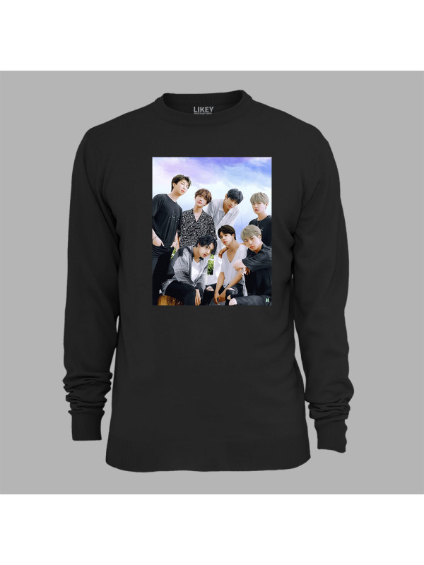 Світшот з музичним принтом "Класні BTS» (0449)