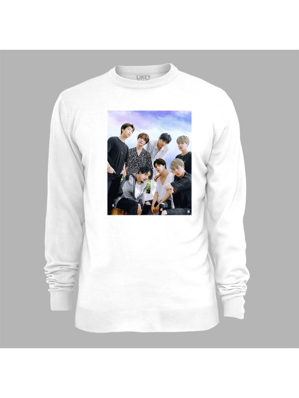 Світшот з музичним принтом "Класні BTS» (0449)