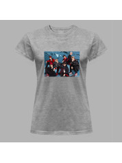 Футболка жіноча з музичним принтом "BTS Фотосет" (0450)