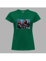 Футболка жіноча з музичним принтом "BTS Фотосет" (0450)