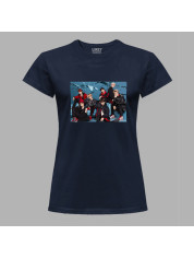 Футболка жіноча з музичним принтом "BTS Фотосет" (0450)