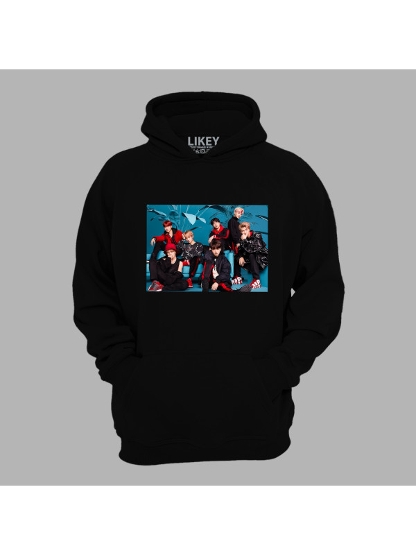 Худі з музичним принтом "BTS Фотосет" (0450)