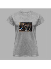 Футболка жіноча з музичним принтом "BTS в образі" (0451)