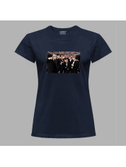 Футболка женская с музыкальным принтом "BTS официально" (0452)