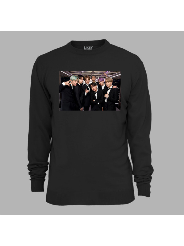 Світшот з музичним принтом "BTS офіційно" (0452)