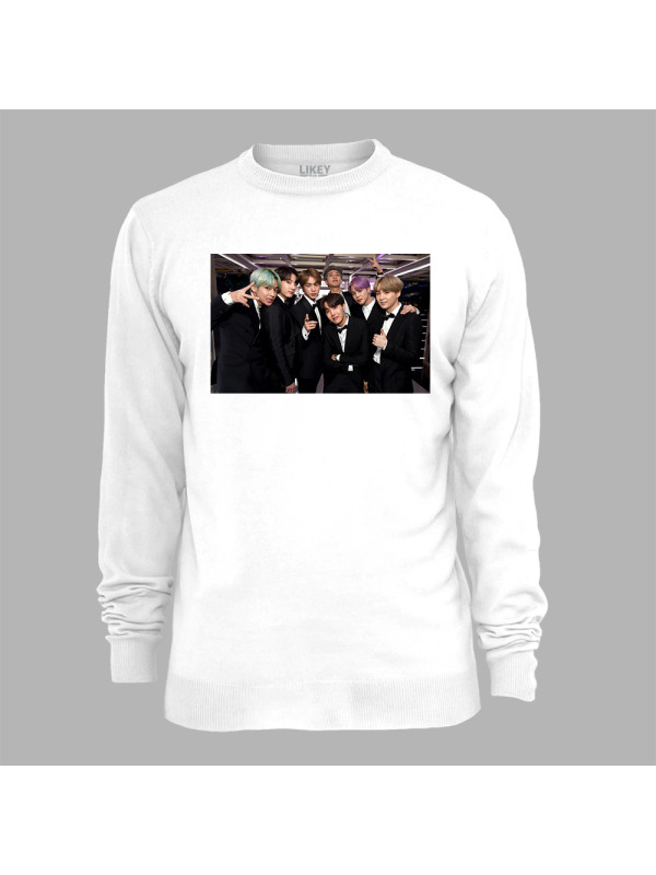 Світшот з музичним принтом "BTS офіційно" (0452)