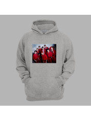 Худі з музичним принтом "BTS в червоному" (0453)