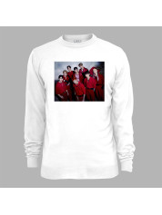 Світшот з музичним принтом "BTS в червоному" (0453)