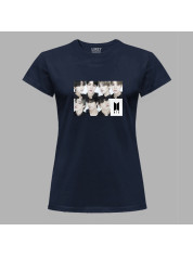 Футболка жіноча з музичним принтом "BTS faces" (0454)