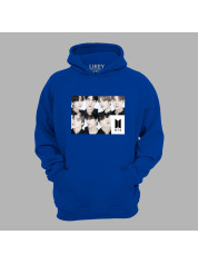 Худі з музичним принтом "BTS faces" (0454)