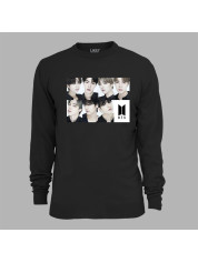 Світшот з музичним принтом "BTS faces" (0454)