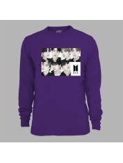 Світшот з музичним принтом "BTS faces" (0454)