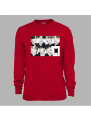 Світшот з музичним принтом "BTS faces" (0454)