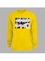 Світшот з музичним принтом "BTS faces" (0454)