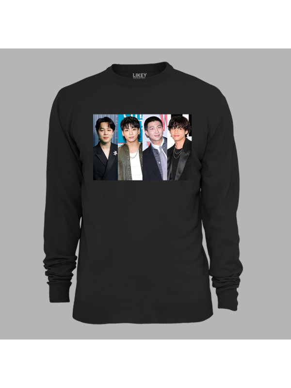 Світшот з музичним принтом "Улюблені BTS" (0455)