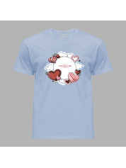 Футболка чоловіча з романтичним принтом "Щасливого Св. Валентина (14 лютого)" (1248)