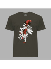 Футболка на день закоханих з романтичним принтом "Обійми та поцілунки" (1252)