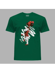 Футболка на день закоханих з романтичним принтом "Обійми та поцілунки" (1252)