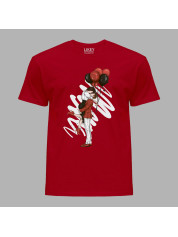 Футболка на день закоханих з романтичним принтом "Обійми та поцілунки" (1252)