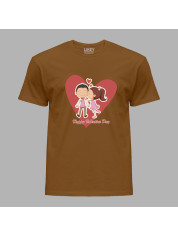 Футболка на день закоханих з романтичним принтом "З днем Св. Валентина - цьом" (1253)