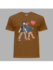 Футболка мужская с романтичным принтом "С днем влюбленных" (1254)