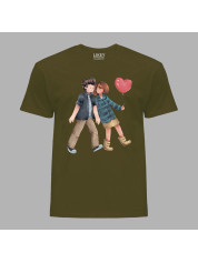 Футболка мужская с романтичным принтом "С днем влюбленных" (1254)