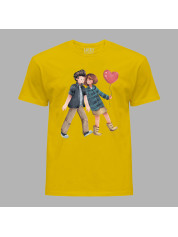 Футболка мужская с романтичным принтом "С днем влюбленных" (1254)