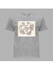 Футболка чоловіча з романтичним принтом "Янголи оберігають закохане серце" (1256)