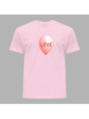 Футболка чоловіча з романтичним принтом "Повітряна кулька з любов'ю" (1260)