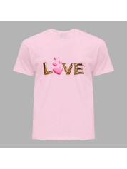 Футболка на день закоханих з романтичним принтом "Love (Кохання)" (1263)