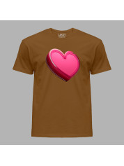 Футболка чоловіча з романтичним принтом "Heart (Серце)" (1264)