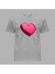 Футболка чоловіча з романтичним принтом "Heart (Серце)" (1264)