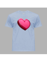 Футболка чоловіча з романтичним принтом "Heart (Серце)" (1264)