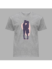 Футболка чоловіча з романтичним принтом "Тінь кохання" (1268)