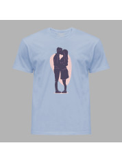 Футболка чоловіча з романтичним принтом "Тінь кохання" (1268)