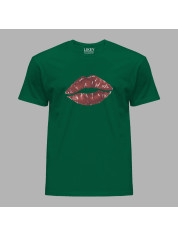 Футболка чоловіча з романтичним принтом "Солодкі губи" (1269)