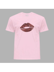 Футболка чоловіча з романтичним принтом "Солодкі губи" (1269)