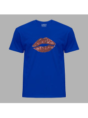 Футболка чоловіча з романтичним принтом "Солодкі губи" (1269)