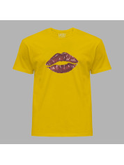 Футболка чоловіча з романтичним принтом "Солодкі губи" (1269)