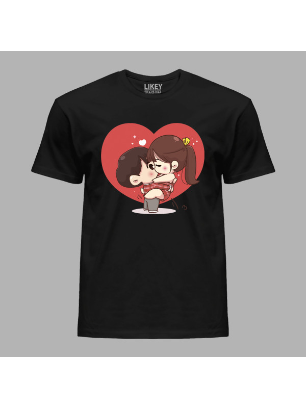 Футболка на день закоханих з романтичним принтом "Я тебе кохаю" (1271)