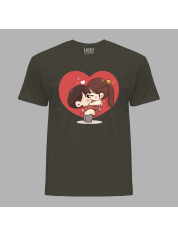 Футболка на день закоханих з романтичним принтом "Я тебе кохаю" (1271)