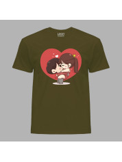 Футболка на день закоханих з романтичним принтом "Я тебе кохаю" (1271)