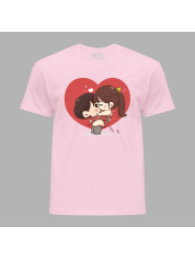 Футболка на день закоханих з романтичним принтом "Я тебе кохаю" (1271)