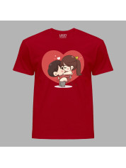 Футболка на день закоханих з романтичним принтом "Я тебе кохаю" (1271)