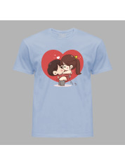 Футболка на день закоханих з романтичним принтом "Я тебе кохаю" (1271)