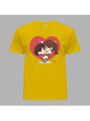 Футболка на день закоханих з романтичним принтом "Я тебе кохаю" (1271)