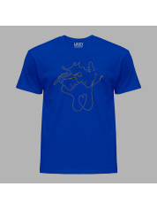 Футболка чоловіча з романтичним принтом "Я тільки з тобою" (1272)